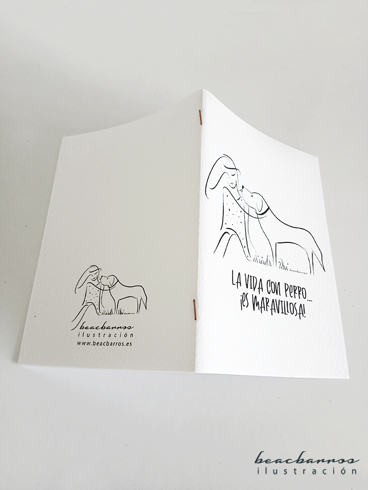 libreta vida con perro e