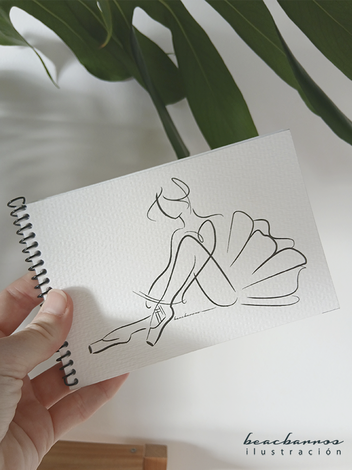 libreta bailarina 7 c